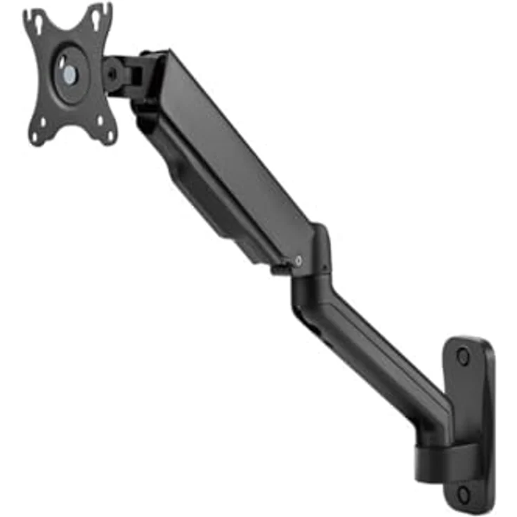 Goobay Single-Monitor-Wandhalterung mit mechanischer Feder, schwarz - Flexibel einstellbar für ergonomische Arbeitsplätze und Multimedia-Anwendungen – Bild 3