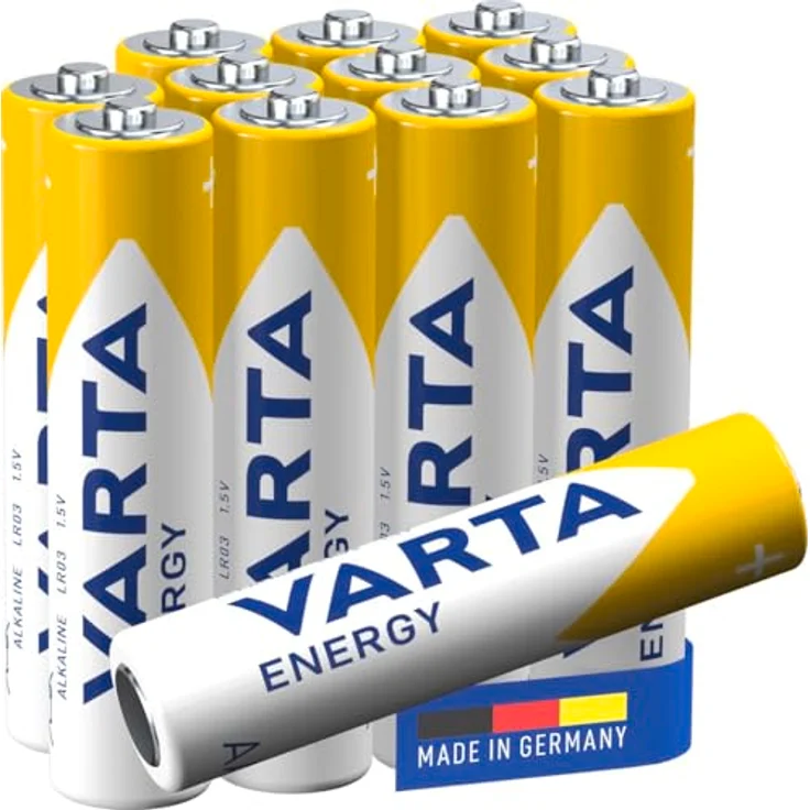 VARTA AAA Alkaline Batterien, 12 Stück, 1,5V, Energy, auslaufsicher, langlebig, Verpackung 90% recycelt, Made in Germany – Bild 2