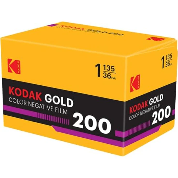 KODAK Eastman Gold 200 135-format, Farbnegativfilm ISO 200 mit 36 Exposures und feinem Korn – Bild 1