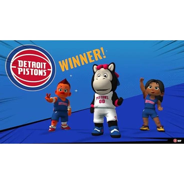 Outright Games NBA Bounce, PS5 Basketballspiel mit 30 offiziellen NBA-Teams, lokalem Koop-Modus und personalisierbaren Teams – Bild 3