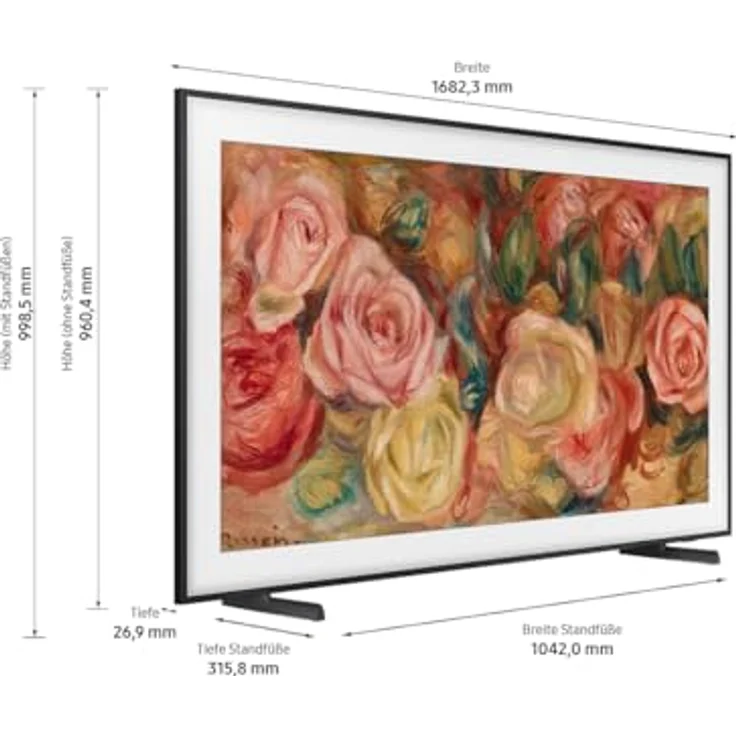Samsung QLED 4K Fernseher The Frame 75 Zoll, Samsung TV mit mattem Display und austauschbarem Rahmen, Art Mode, Smart TV, GQ75LS03DAUXZG, Deutsches Modell [2024] – Bild 5