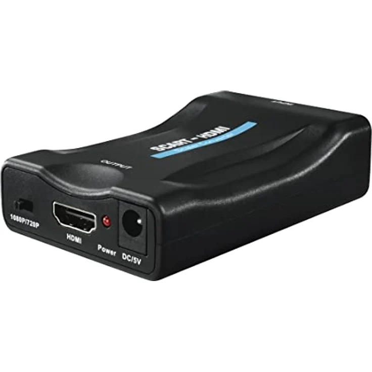 Hama Scart auf HDMI Konverter, Full HD Wandler für analoge Video- und Tonsignale, 1080p/720p, schwarz – Bild 2