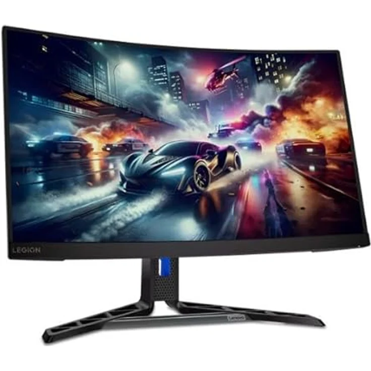 Lenovo Legion R27qc-30 - 27" gewölbter Spielemonitor (180Hz, 0,5ms MPRT, 16:9, 2560 x 1440 Pixel, HDMI+DP, 3Wx2 Lautsprecher, EyeSafe) VESA 100mm, Schwenk- und Einstellbar auf, Schwarz – Bild 1