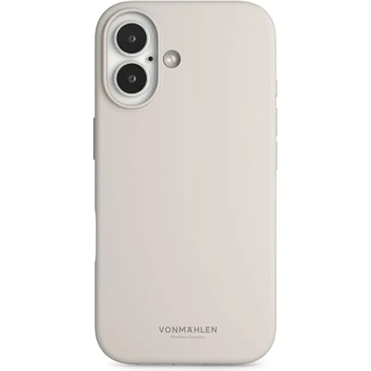 Vonmählen Soft Silicone Case Cover für Apple iPhone 16, cremefarben, versandkostenfrei – Bild 1