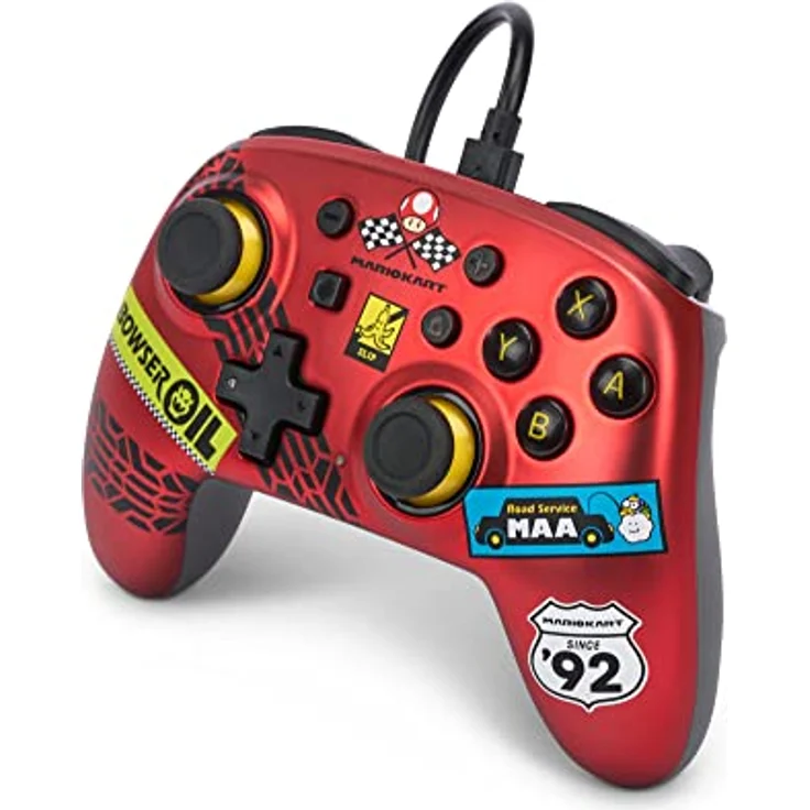 Der kabelgebundene PowerA-Nano-Controller für Nintendo Switch - Mario Kart: Racer Red – Bild 4