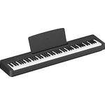 Yamaha Digitalpiano P-145B, schwarz, 88 gewichtete Tasten, inkl. Notenablage, Fußschalter und Netzadapter