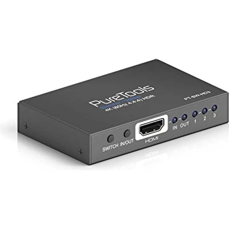 PureTools PT-SW-HD3 HDMI Switcher 3x1, 4K (60Hz 4:4:4) + HDR