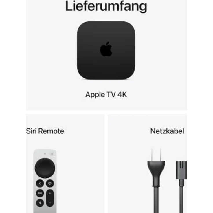 Apple TV 4K (4. Gen) 2026 4K Ultra HD Media Player, 128 GB, Bluetooth 6.0, HDMI 2.1, Wi-Fi 7 – Bild 9