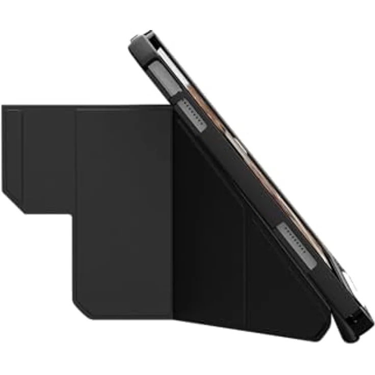 URBAN ARMOR GEAR Essential Folio Case Apple iPad 10,9 Zoll (10. Generation 2022) Hülle [Wake/Sleep Funktion, Apple Pencil/Logitech Crayon Stift-Halter, Standfunktion] Ice/schwarz (transparent) Tablet-Tasche – Bild 5