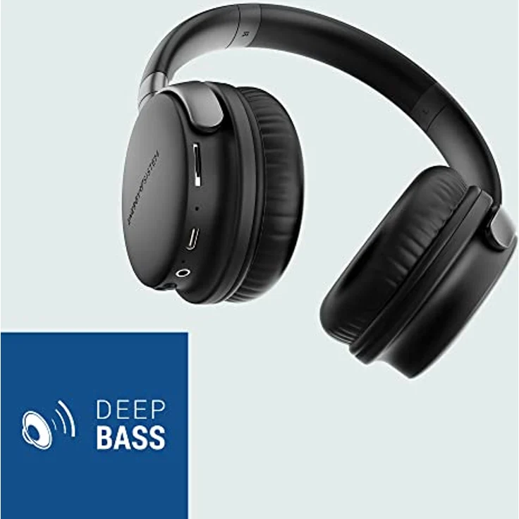 Energy Sistem Power Radio Bluetooth-Kopfhörer (FM-Radio, 45 Stunden Akku, MicroSD-MP3-Player, Deep Bass, Ohrpolster aus Proteinleder und elastischem Viscoschaum), Schwarz – Bild 2
