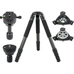 TINKTEEK Jumbo Carbon Stativ Groß Rohrdurchmesser 40mm mit 75mm Schüsseladapter 2 Griffe 160CM 2.44KG Videostativ Tragkraft 40KG Schüssel Stativ