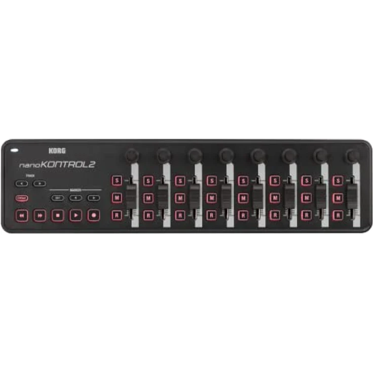 KORG NANOKNTRL2-BK USB-MIDI-Controller mit 8 Kanälen (8 Fader und 8 Drehregler), Schwarz – Bild 5