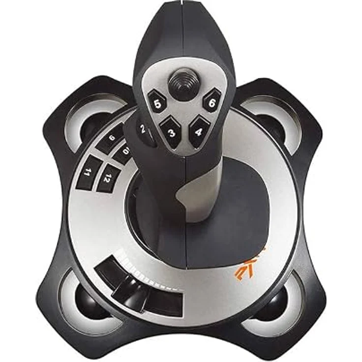 PXN Joystick -2113 PRO, Realistischer Flight Control Joystick mit Vibrationssystem, kompatibel mit Windows XP, 7, 8 und 10 – Bild 3