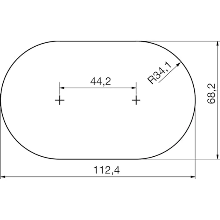 HPF Steckdose Piccolino 2 Stk. Schukosteckdosen, Edelstahl, geringe Einbautiefe von nur 47,5 mm – Bild 2