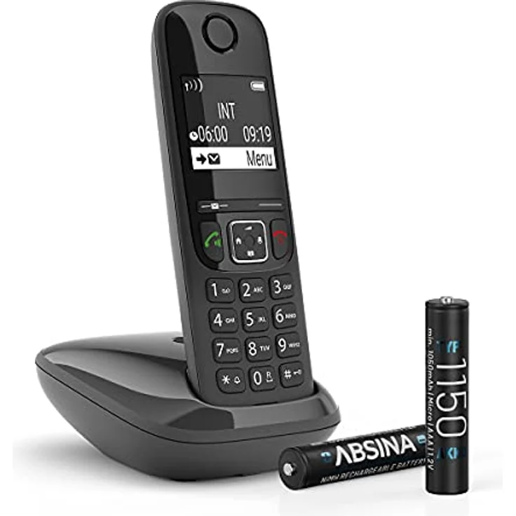 ABSINA AAA Akku 1150 NiMH 4er Pack - Wiederaufladbare AAA Batterien für Geräte mit hohem Stromverbrauch - Ideal für DECT Telefon – Bild 3