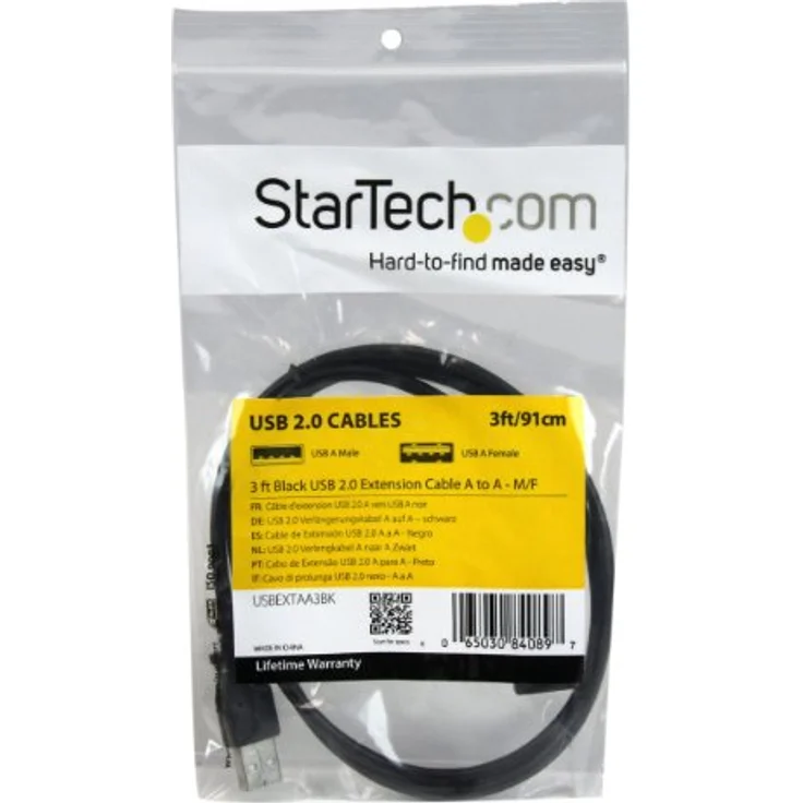 StarTech.com USB2.0 A Verlängerungskabel - Stecker / Buchse - USB-Verlängerungskabel - USB Typ A, 4-polig (M) - USB Typ A, 4-polig (W) - 91cm (USB/USB2.0) - Schwarz - für P/N: 35FCREADBK3, SV221NANOU (USBEXTAA3BK) - Preisvergleich – Bild 4