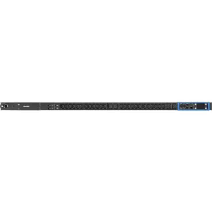 Bachmann BN PRO M 24xC13 4xC19 Steckdosenleiste, 3 m Kabellänge, 32A CEE Stecker, integrierter Webserver, 2.4” TFT-Farbdisplay – Bild 2
