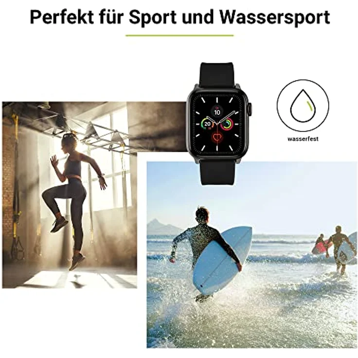 Artwizz WatchBand Silicone for Apple Watch 42/44mm (Black) (4736-2959) – Bild 3