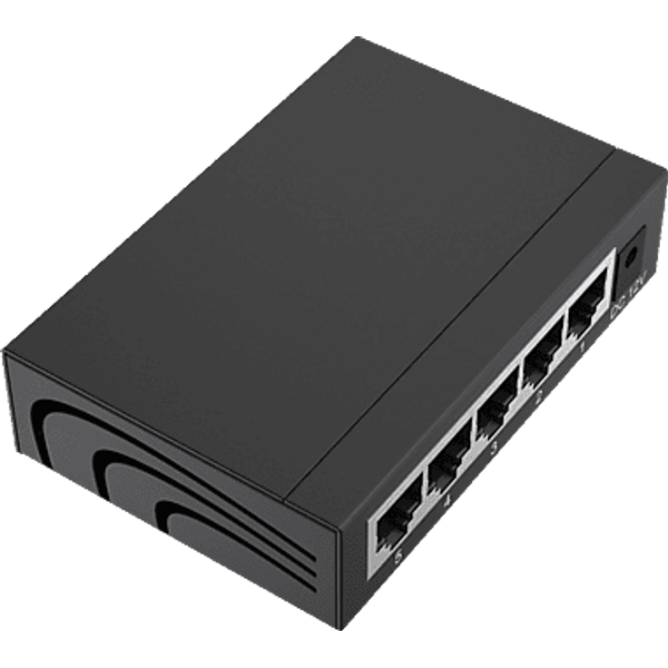 HAMA 053316 Netzwerk-Switch, 5-Port, 10/100/1000 Mbit/s, Plug and Play ...