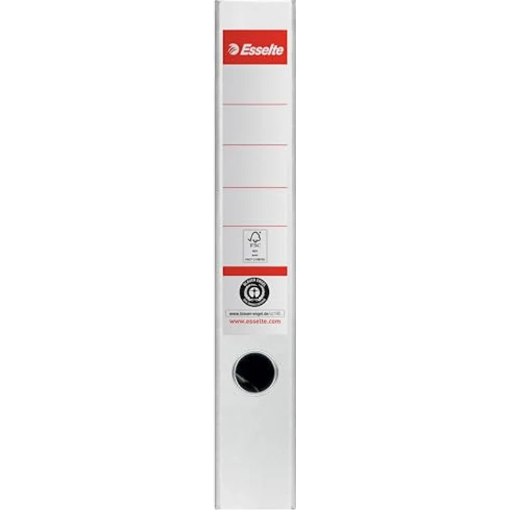 ESSELTE Aktenordner Ordner No.1 klimaneutral Papier A4 50mm weiß, 100% recycelbar, mit Hebelmechanik und FSC-Zertifizierung – Bild 4