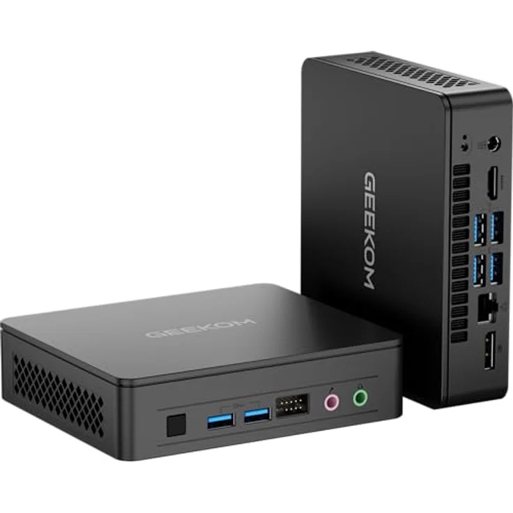 GEEKOM Mini PC Air12 Lite - 12th Gen Intel-N100 (4 Kerne, 4 Threads) Mini PC Windows 11 Pro, DDR4 8GB+256GB SSD Mini Computer mit WiFi 5/Bluetooth 5.1/4K 2 Displays, für Zuhause/Geschäft/Schule - Iceblast verbesserte Kühlungssystem – Bild 1