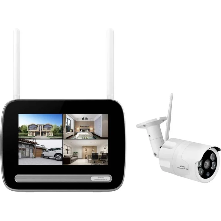 Stabo MULTIFON SECURITY V SET (1280 x 800 Pixels), Netzwerkkamera, Weiss