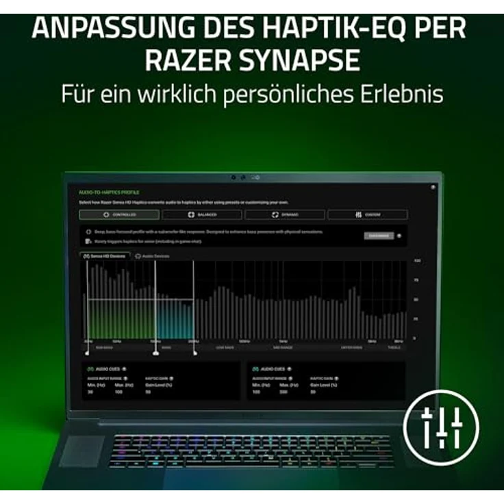 Razer Freyja - Gaming-Sitz-Kissen Auflage mit Razer Sensa HD-Haptik, HyperSpeed Wireless und Bluetooth, für Gaming- und Bürostühle, Haptik-EQ per Razer Synapse, Schwarz – Bild 4