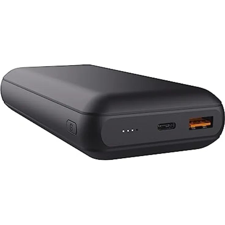 Trust Redoh 20000mAh 20W Powerbank Schnellladefunktion, PD 18W USB-C, QC 3.0 USB, 50% Recyclingkunststoff, Inklusive Kabel, Power Bank Handy, iPhone, iPad, Samsung, Xiaomi, Tablet - Schwarz