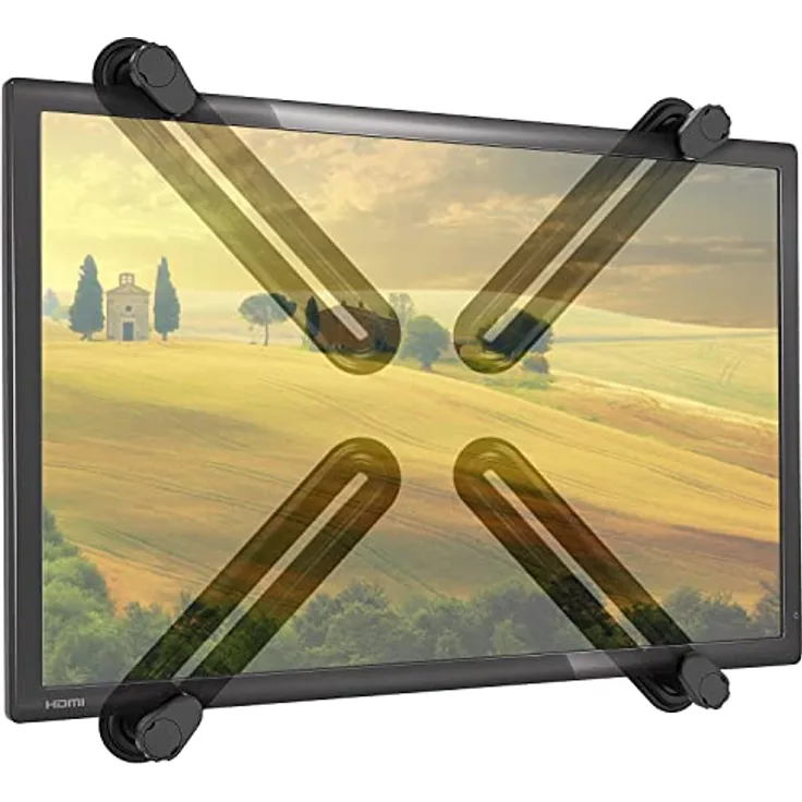 Techly NP 364316 Montage-Adapter-Set für Monitore mit 13-27 Zoll, Schwarz