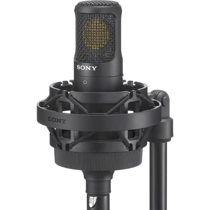 Sony C-80 Unidirektionales Kondensatormikrofon mit Dual-Membran-Konfiguration, Geräuschunterdrückung und Low-Cut-Filter