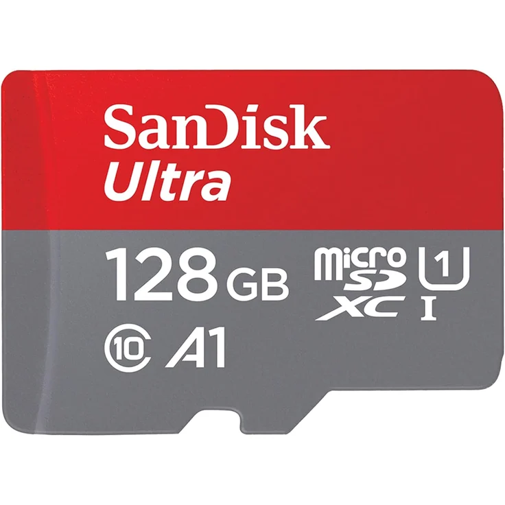 SanDisk Ultra 128 GB MicroSDXC Speicherkarte UHS-I Class 10 140 MB-s mit Adapter (SDSQUAB-128G) – Bild 1