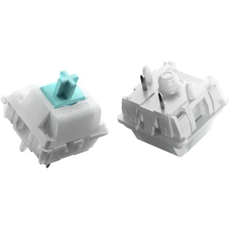 Glorious Lynx Standard Switches, mechanisch, 5-Pin, linear, MX-Stem, 40g - lubed, 36 Stück, schwarz. – Bild 7