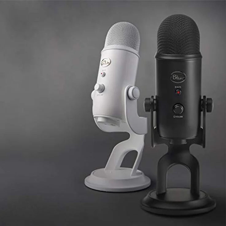 Blue Yeti USB-Mikrofon für Aufnahme und Streaming auf PC und Mac, verstellbares Stativ, Plug und Play - Weiß – Bild 7
