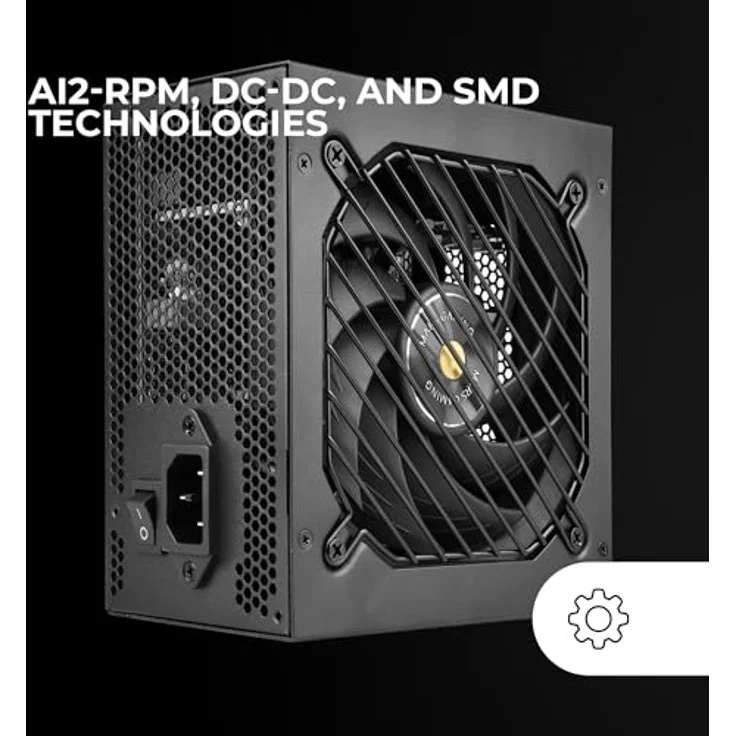 Mars Gaming MPB850SI, ATX-Netzteil 850W, 80Plus Bronze, 90% Effizienz, 7 Jahre Garantie, SI Extreme Silence Lüfter, Schwarz – Bild 3