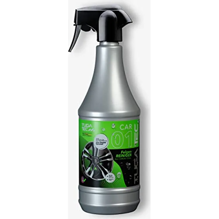 Tuga Tec® 01 Felgenreiniger -1000 ml - Professionelle Reinigung für Chrom-, Stahl- und Alufelgen mit Wirkindikator - Made in Germany