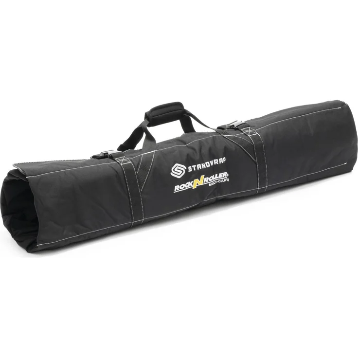 RocknRoller RSA-SWLG, Standwrap 4-pocket Roll-Up Zubehör Tasche für Audio Racks & Cases, große Fächerlänge