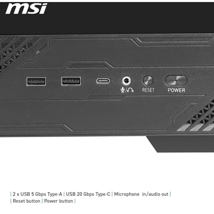 MSI GEH Midi MAG PANO 130R PZ, PC Gehäuse mit 270-Grad-Panoramabildschirm, für mATX/ATX/Mini-ATX, Schwarz – Bild 6