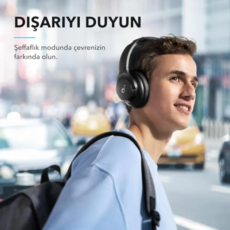 SOUNDCORE BY ANKER Q21i NC, Over-ear Kopfhörer mit Hybrid Active Noise Cancelling, 40h Spielzeit und Hi-Fi Sound, Schwarz – Bild 6
