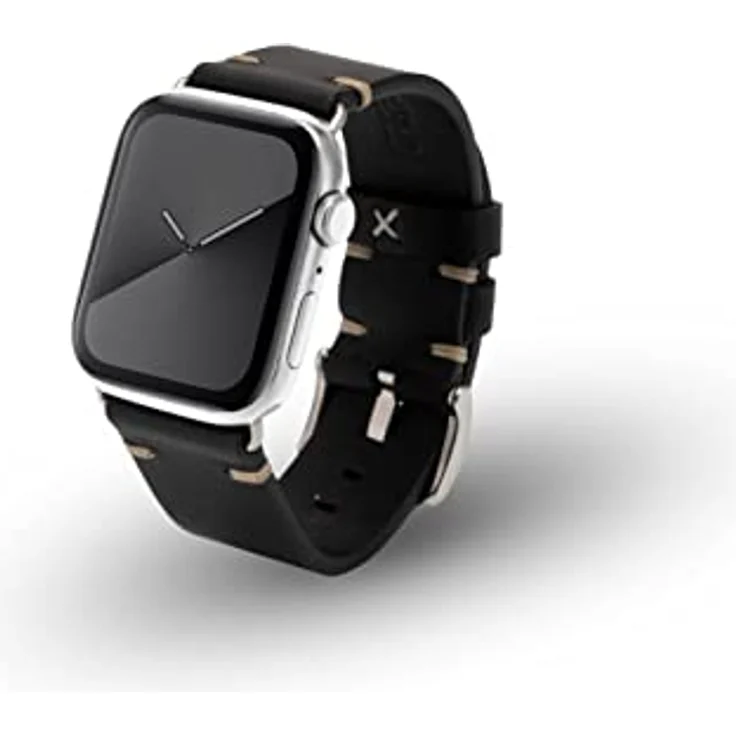 JT Berlin Watchband Alex II Vintage Armband, Edelstahl Armband für Apple Watch 42 mm, 44 mm, 45 mm, 46 mm in Schwarz, geeignet für Watch Series 1 und 2 – Bild 1