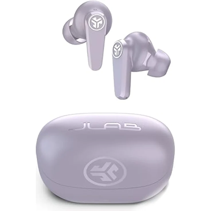 JLab Go Pods ANC, In-Ear Bluetooth Kopfhörer TWS mit 26 h Laufzeit, IP55, lila – Bild 2