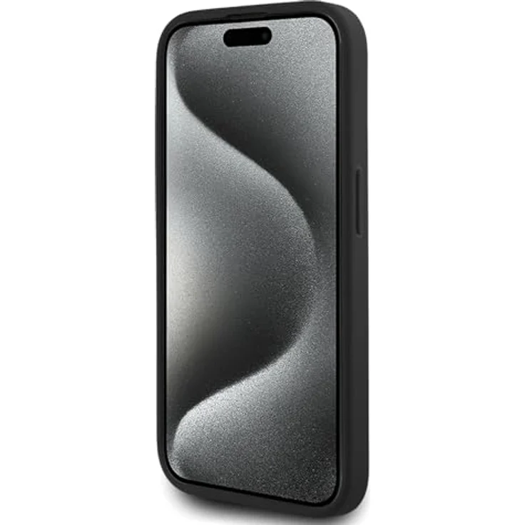 CG MOBILE Karl Lagerfeld KLHCP15XPQDSMGK Hülle für iPhone 15 Pro Max 6.7", Schwarz, Hartschalenkoffer mit diagonal gestepptem Skript aus TPU/PC/Kunstleder – Bild 5