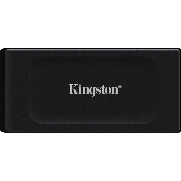 Kingston XS1000, Externe SSD mit 2 TB Speicherkapazität und Geschwindigkeiten bis zu 1.050 MB/s, Schwarz