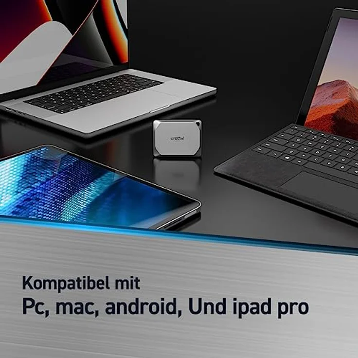 Crucial X9 Pro Portable SSD, USB 3.2 Gen2 USB-C-auf-USB-C-Kabel (10 Gb/s), Schnellanleitung – Bild 4