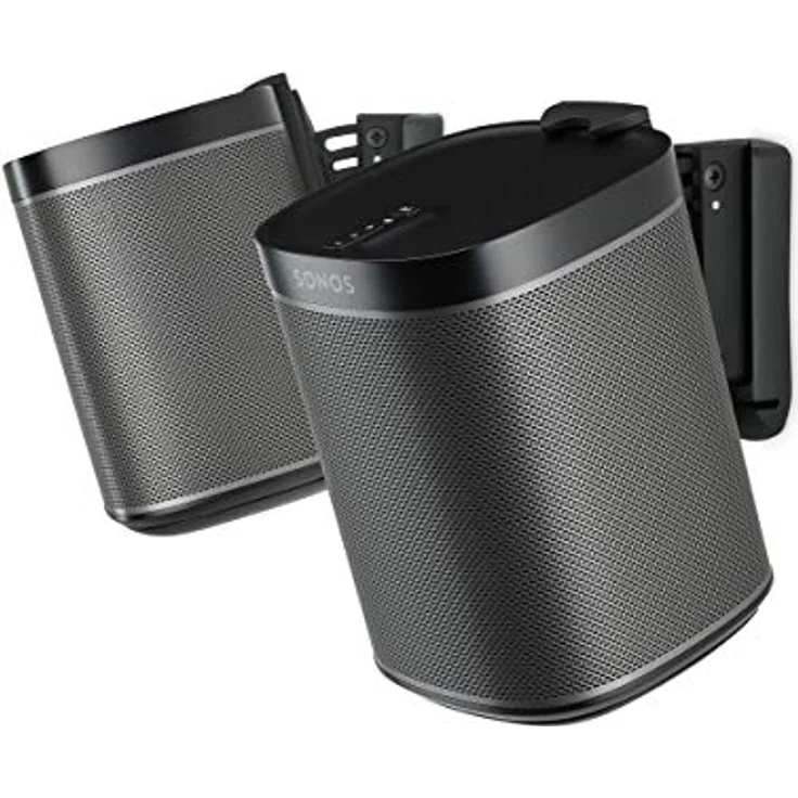 Flexson Wandhalterung (geeignet für Sonos One, One SL und Play:1 - Paar) schwarz – Bild 2