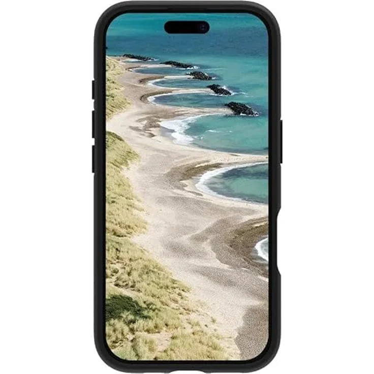 dbramante1928 Grenen MagSafe Bumper Case für Apple iPhone 16, Schwarz, 100% recyceltes Material, stoßfest bis 2 m, erhöhte Kanten für Kameraschutz – Bild 3