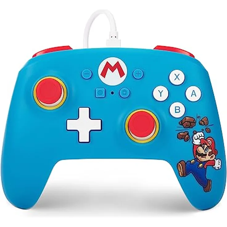 Kabelgebundener PowerA-Controller für Nintendo Switch – Ziegelbrecher-Mario