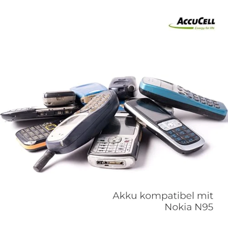 AccuCell Akku für Nokia N95 8GB, Lithium-Ionen mit Überlade- und Überhitzungsschutz, 1000-1200mAh – Bild 2