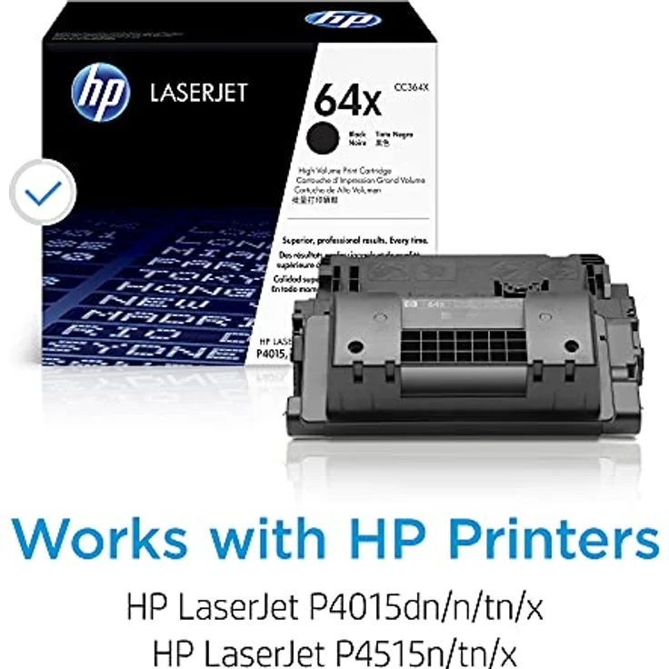 HP 64X (CC364X) Schwarz Original Toner mit hoher Reichweite für HP Laserjet P4015, HP Laserjet P4515 – Bild 3