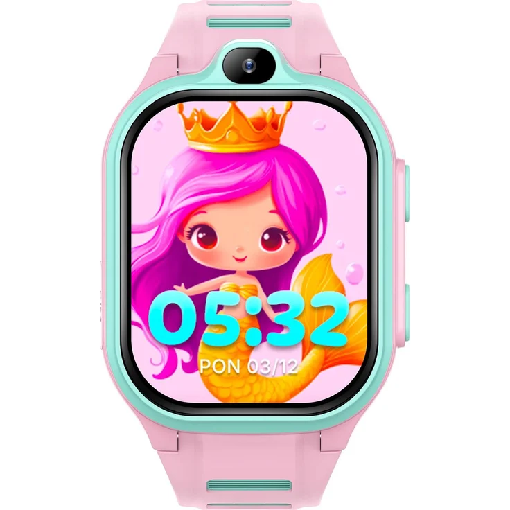 Forever BOOST KW-530 Smartwatch, GPS + 4G für Kinder mit SOS-Funktion, pink, 2 Zoll Display, IP67 wasserdicht, 800 mAh Akku