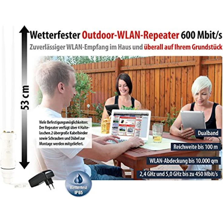 7links WLR-600.out WLAN-Repeater Outdoor Garten – Bild 3